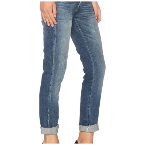 AMO Jeans Tomboy Sz 27 in Dive Bar Button Fly Fray Hem 27x25” - Picture 2 of 16